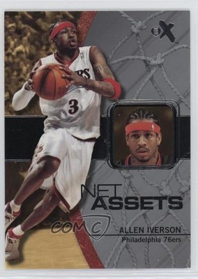 2003-04 Fleer E-X Net Assets Allen Iverson #7NA HOF 8y6
