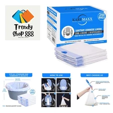 Comfort & Hygiene: 250 Leak-Proof Disposable Potty Chair Liners for Caregivers