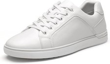 Bruno Marc Men's Casual Dress Sneakers Lace-Up Skate Shoes White US Size 12 NEW 