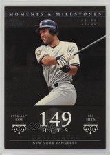 2007 Moments & Milestones Black 28/29 Derek Jeter (1996 AL ROY 183 Hits) 1c0p