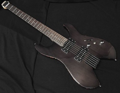 SCHECTER OL-NV-HL STBK Headless Stratocaster Type NV Shape See-Through Guitar