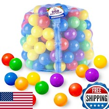 Sunny Days Entertainment 200 Crush-Resistant Play Balls 2.5 in Ball Pit Storage