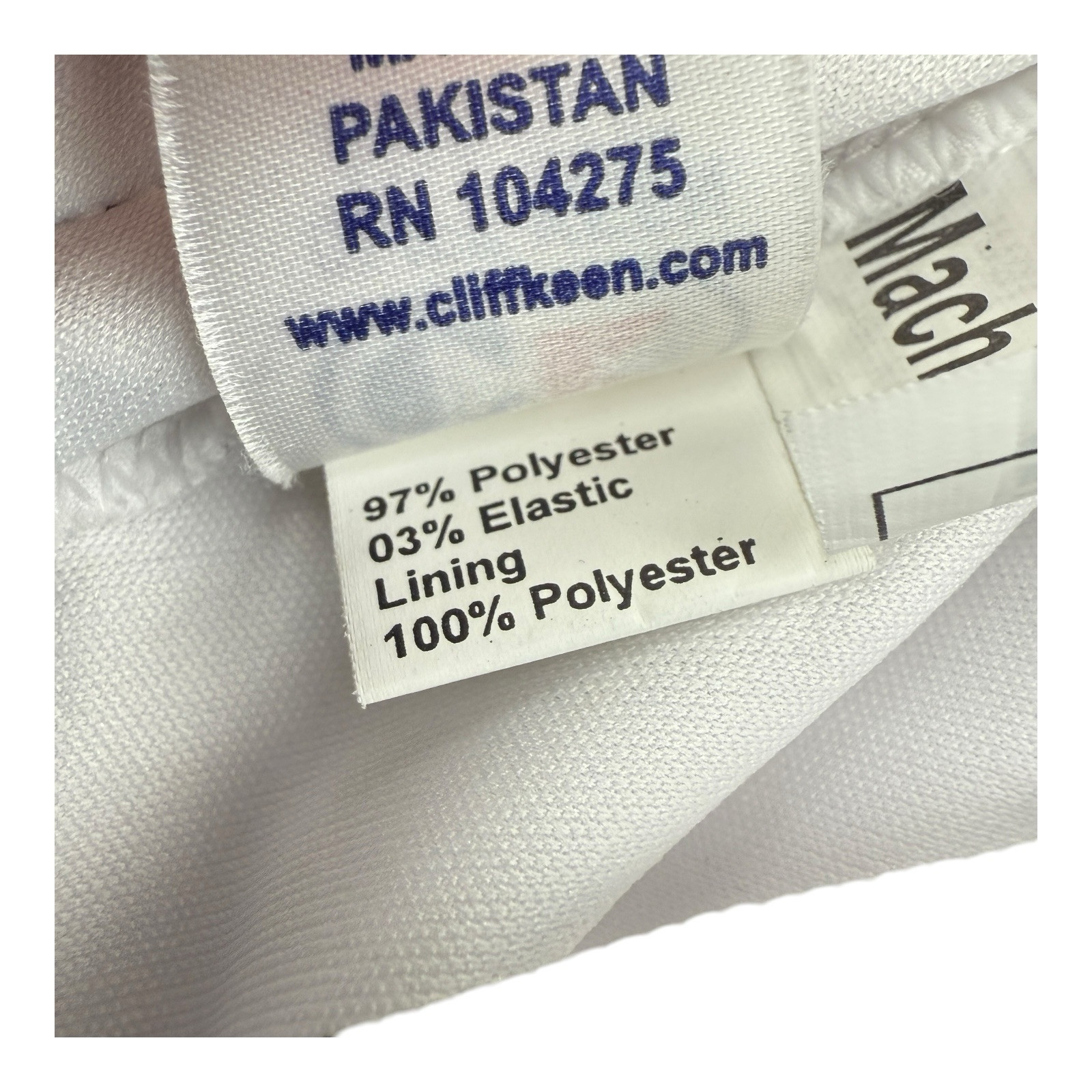 Cliff Keen pantaloncino uomo nuovo con etichetta bianco nero cintura poliestere elastan tavola tg 34