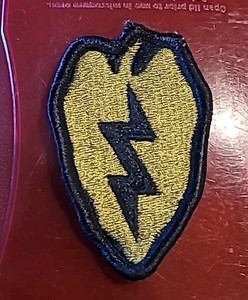 US Army 25th Infantry Division Patch OCP w/ Hook & Loop Pigtail Edge Embroidery