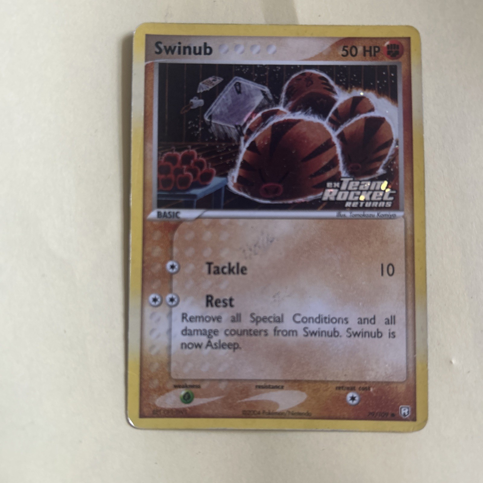 Swinub 79/109 - NM - Reverse Holo - Ex Team Rocket Returns - 2004 Vintage