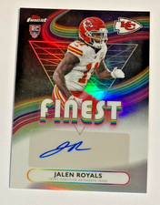 2025 TOPPS FINEST NFL JALEN ROYALS ROOKIE AUTO REFRACTOR SP KANSAS CITY CHIEFS