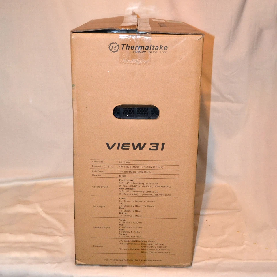 Thermaltake View 31 RGB Edition Mid Tower Case | Dual Glass | Open Box - Image 4 of 4