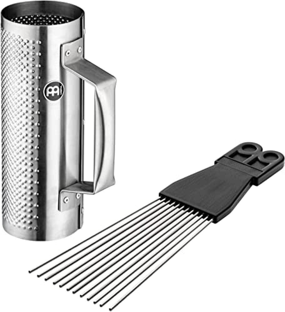 Meinl Percussion Merenge - Güira extra small, in acciaio spazzolato e scraper i