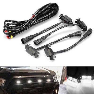 Kühlergrill LED-Leuchten 2016-2021 4x vorne Raptor-Stil wasserdichte weiße Linse