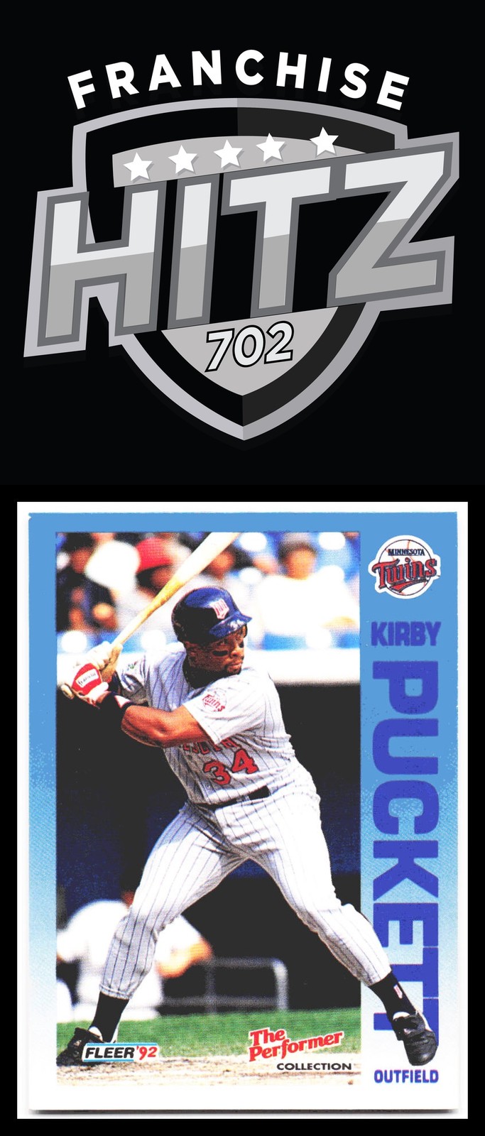1992 Fleer 7-Eleven/Citgo The Performer #11 Kirby Puckett