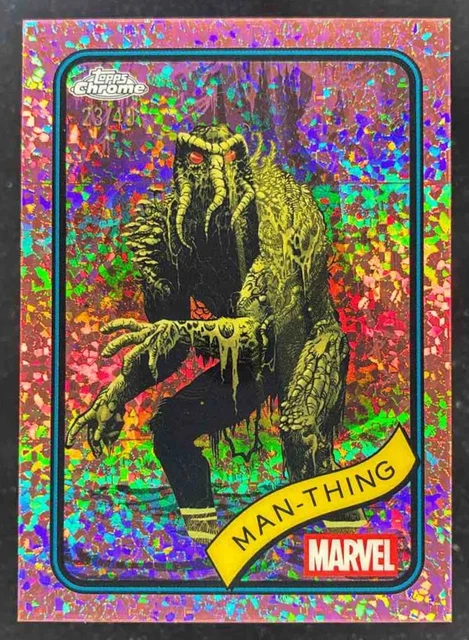2025 Topps Chrome Marvel Rose Gold Mini Diamonds Refractor #31 Man-Thing /40