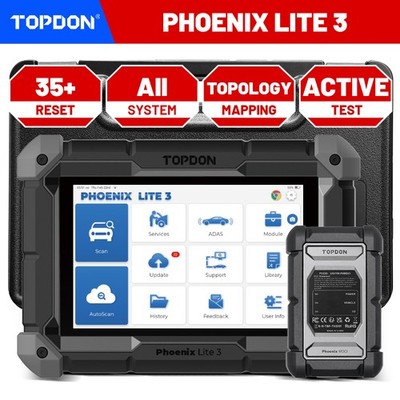 TOPDON Phoenix Lite 3 OBD2 Bidirectional Scanner ECU Coding 35+ Service Function