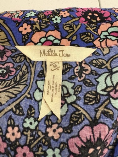 Matilda Jane Dress Womens M Shift Cottagecore Floral Colorful Pockets Prairie - Picture 4 of 13
