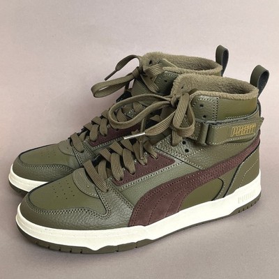 PUMA Sneaker RBD Game WTR Mid Top Boots Turnschuhe Grün EUR 40,5 UK 7