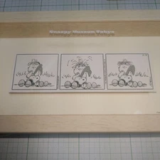 Snoopy Museum Frame Original Art Mini Frame Linus Snoopy