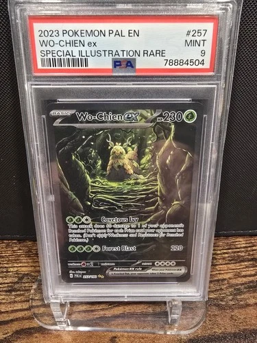 PSA 9 2023 POKEMON PAL EN-PALDEA EVOLVED | SIR WO-CHIEN EX 257