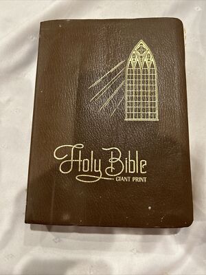 Vintage Holy Bible Crusade KJV Giant Edition Print Red Letter 1973 ...