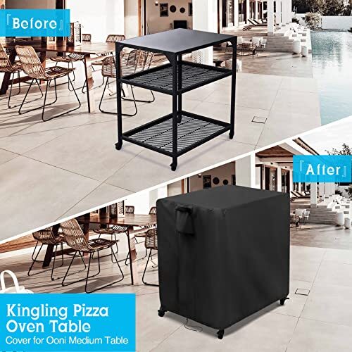 Outdoor Pizza Oven Table Cover for Ooni Medium Table Cover Pizza Oven Stand - Picture 6 of 7