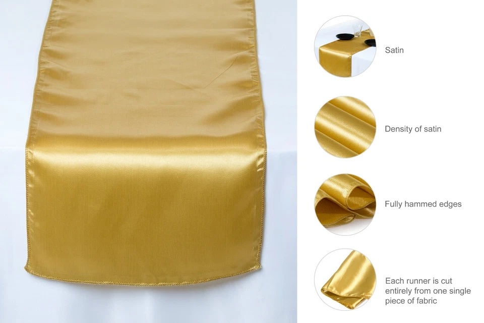 15 Satin Table Runner Wedding Party Banquet Decoration (12"X108") FREE SHIPPING - Image 2 of 4