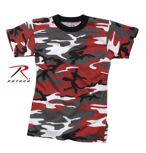 Rothco 66700 Kids Camo T-Shirts - Red 