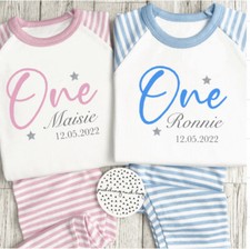 when i wake up i will be one birthday pyjamas girls boys personalised first pjs