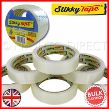 Cellotape Packing Tape Clear Sticky Sellotape Adhesive Gift Wrapping 12x Rolls