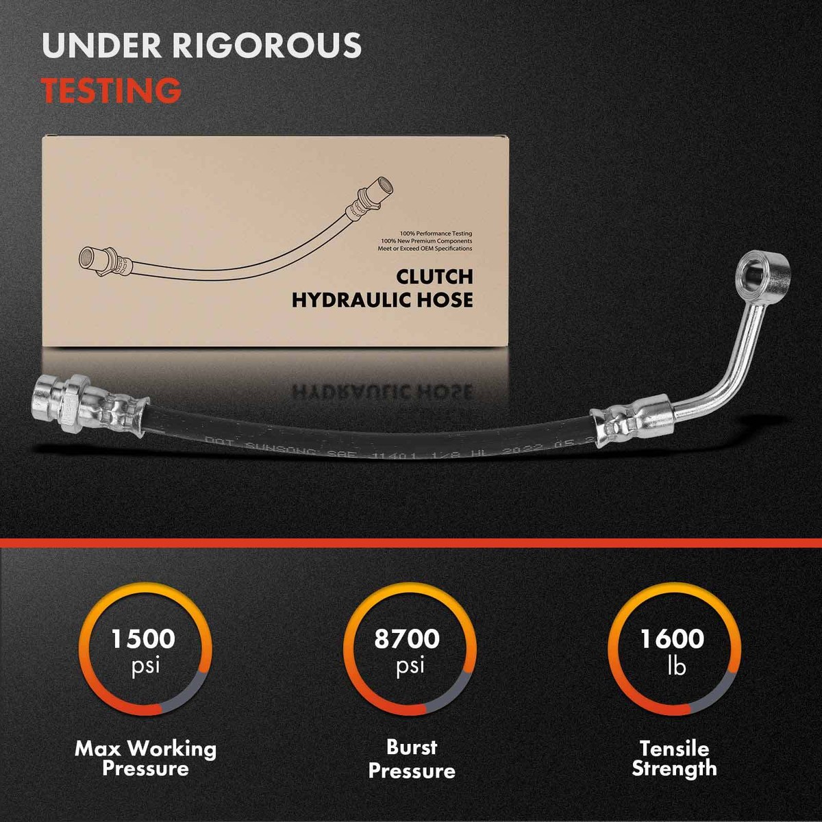 A-Premium Power Steering Return Hose - Compatible With Hyundai Elantra 1996-2000 & Tiburon 1997-2001, Replaces #5757029010