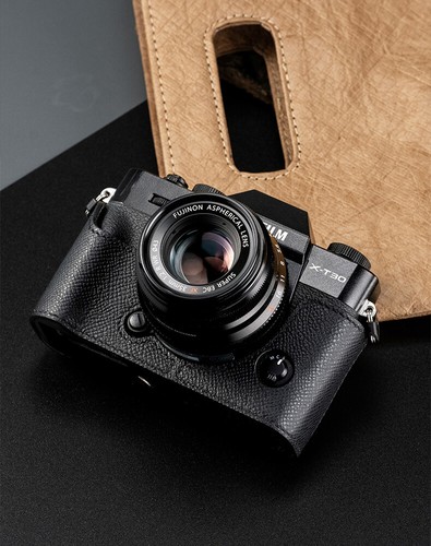 Real Leather Camera Bag Case Cover For Fuji XT5 X-T5 X-T30II XT30II XS20 X-S20 - Picture 11 of 36