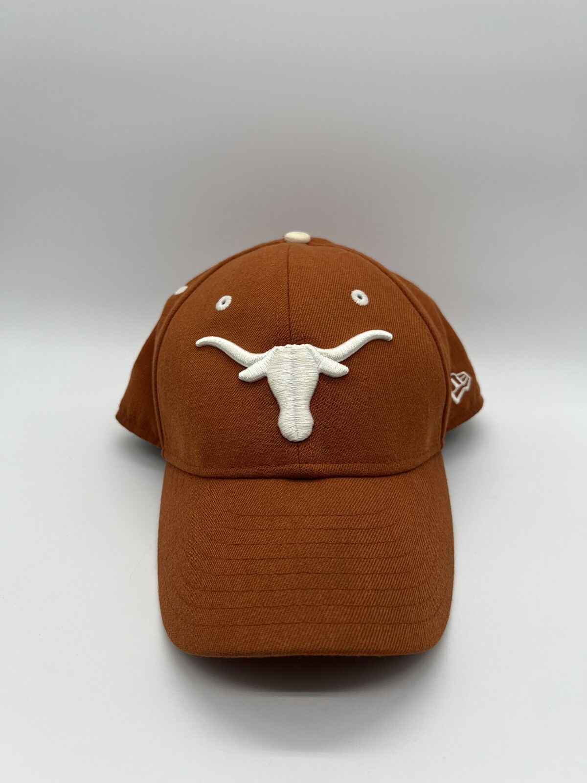 New Era Texas Longhorn Hat Orange With White Stitching Size 7 1/4