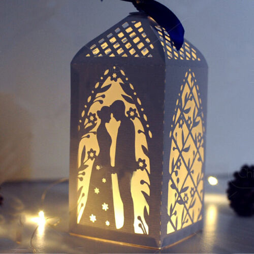 Wedding lantern box Metal Cutting Dies Scrapbooking Craft Embossing Card Stencil - Afbeelding 1 van 5