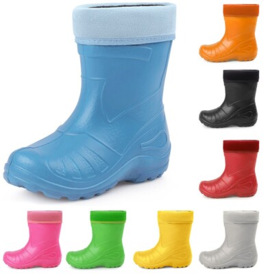 Ladeheid Kinder federleichte Eva Thermo Gummistiefel Regenstiefel gefüttert 050