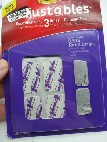 3M Command adjustables 1/2 lb Refill Strips Reposition up to 3 times 17820-18ES - 第 3/4 張圖片