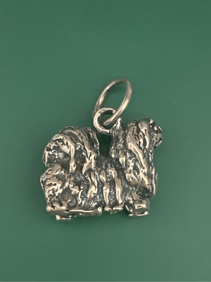 .925 Pekingese Sterling Silber Schmuck Charm #Hund