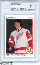 Keith Primeau RC BGS 9+: 1990-91 Upper Deck Rookie Card #354. rookie card picture
