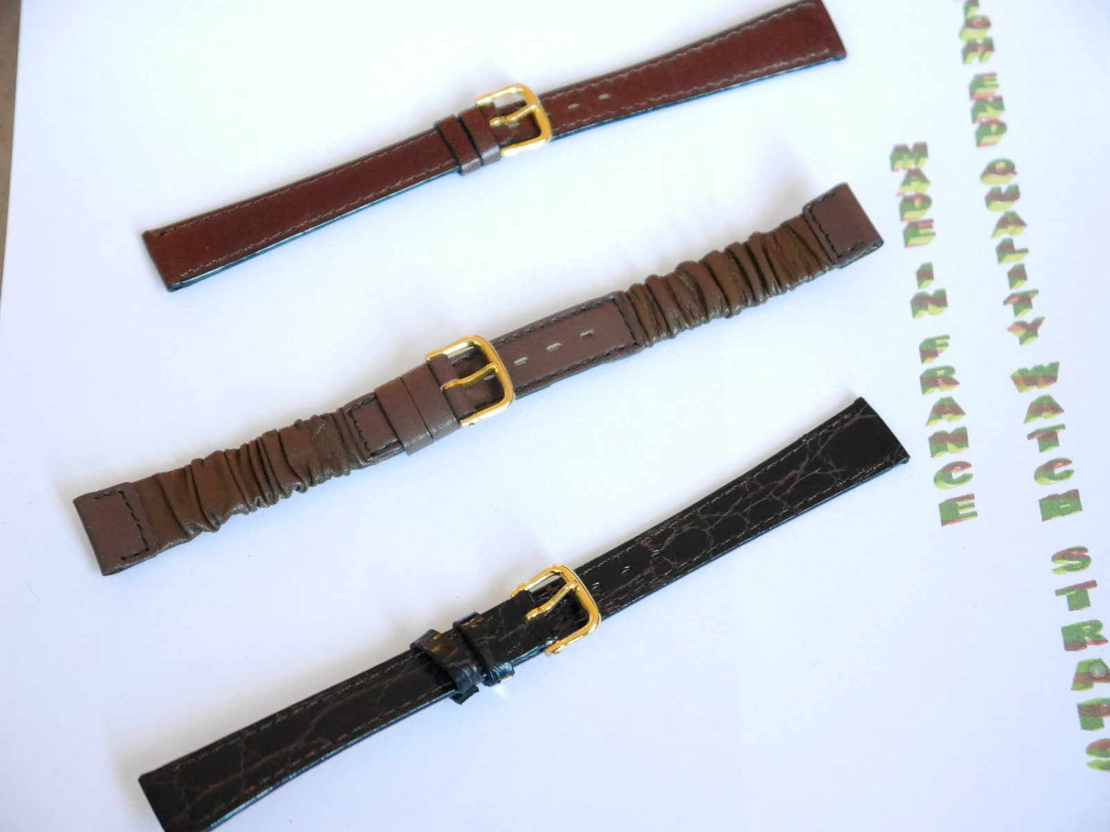 leather watch strap 14mm High Quality Leather Ladies Replacement Strap