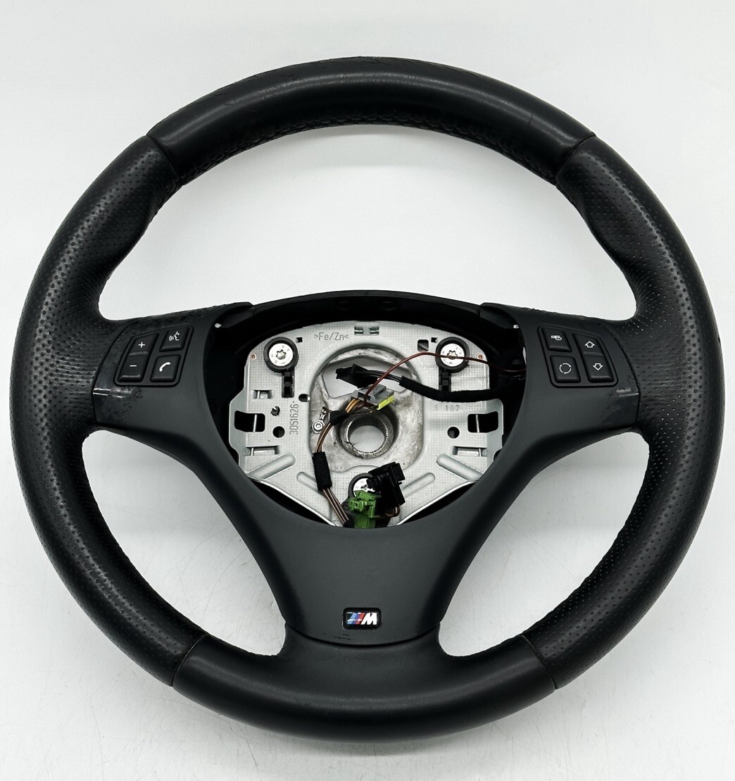 0713 OEM BMW E90 E92 Steering Wheel MSPORT PERFORATED Leather