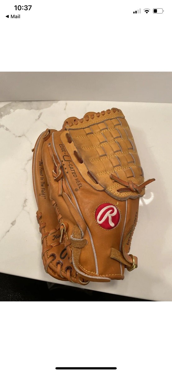 Vintage Rawlings Fastback Glove Edge-U-cated Heel Hinged Pad