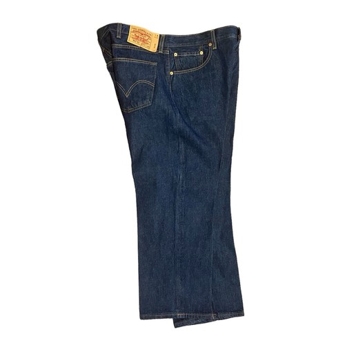 Levi's 501 XX Jeans Blank Red Tag Black Batwing Men Dark Wash 40x30 Actual 38x26 - Picture 6 of 15