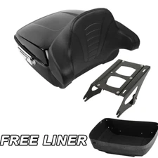 King Trunk Pad Two Up Rack Fit For Harley Electra Street Glide 2014-25