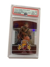 2016 Panini Excalibur Coat Of Arms Die Cut Blue Kyrie Irving PSA 8 #148/199
