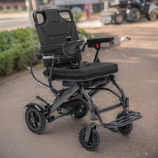 Foldable Electric Wheelchair Intelligent Lightweight For Airline Seniors Adult