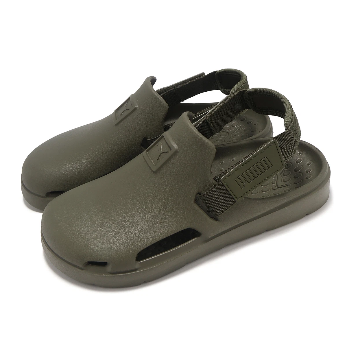 Puma Shibui Mule Olive Green Men Unisex Slip On Strap Casual 
