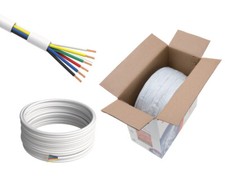 1000FT Security Wire 22AWG 22/6 Stranded CCA Burglar Fire Alarm CCTV Cable White