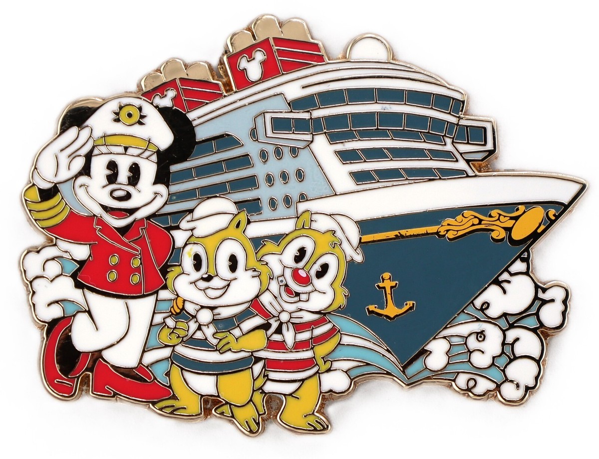 D23 Around the World of Disney Parks ピンズ Disney Parks Around The World Pin Captain Minnie, Chip, Dale