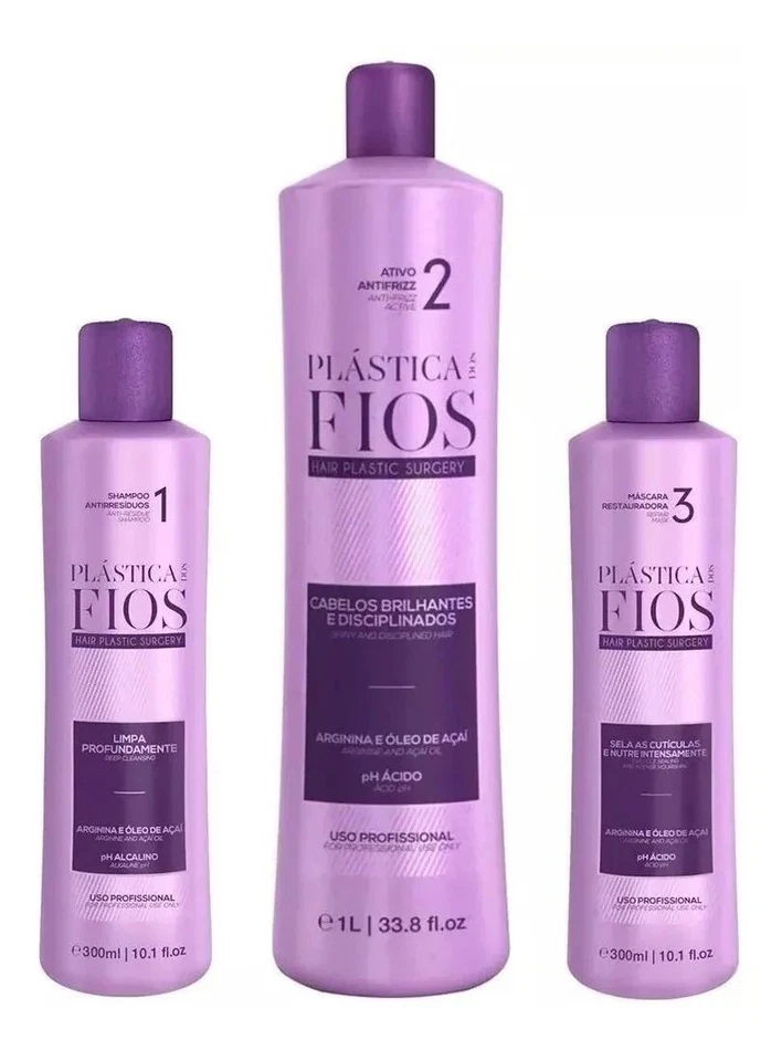 Cadiveu Plastica dos Fios 3 Steps Brazilian Keratin + Cadiveu Liso Mágico 215ML - Image 3 of 4