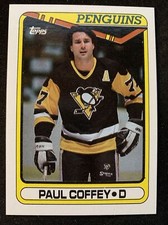 1990-91 Topps Hockey Card #116 Paul Coffey Pittsburgh Penguins NmMt Free Ship!