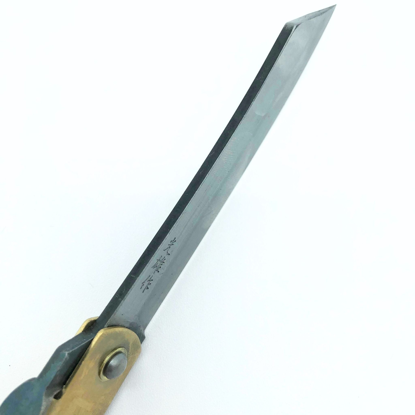 Japanese Higonokami Folding Knife, Blue Paper Steel 120mm - Free Shipping