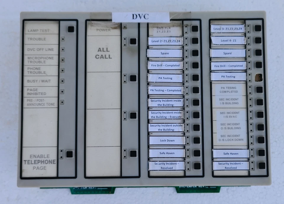 NOTIFIER DVC-EM Fire Alarm Signal system Control Unit Assembly/DVC-KD Keypad - Image 3 of 4