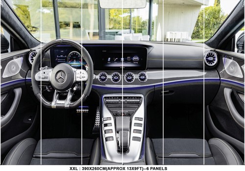 Super Sports Car Mercedes Dashboard Wallpaper Mural Photo Poster Decoration - Picture 7 of 7