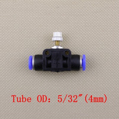 10Pcs NEW 4mm  Air Flow Speed Control Valve Pneumatic Connector Push In Fitting